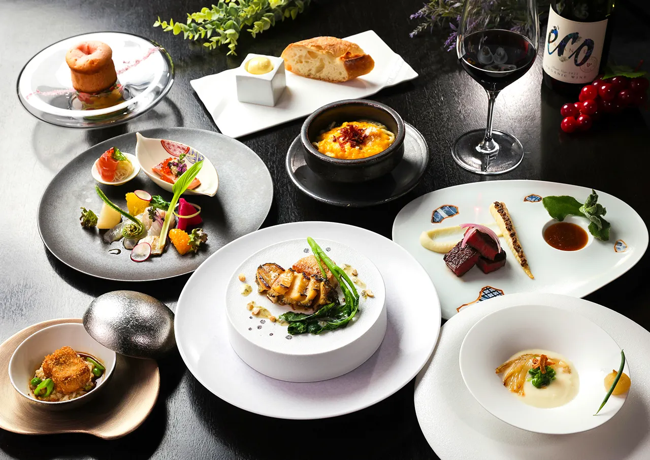 フレンチ懐石／夕食一例